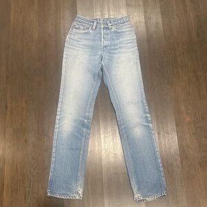 Levi's Vintage501 jeans from the 80s. These were shrunk to fit.